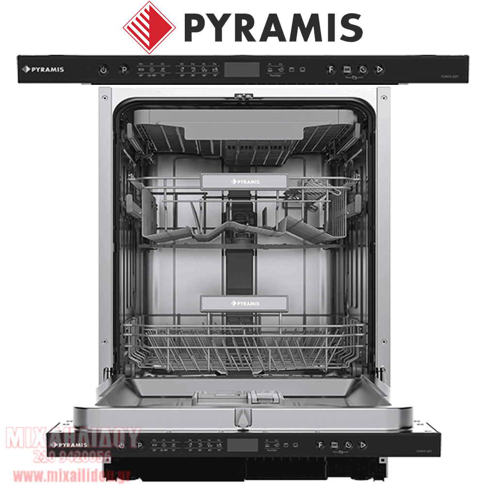 ΠΛΥΝΤΗΡΙΟ ΠΙΑΤΩΝ ENTOIXIZOMENO ΠΛΗΡΩΣ ΚΑΛΥΠΤΟΜΕΝΟ 60 cm PYRAMIS PDWFD 60FI - 033001451